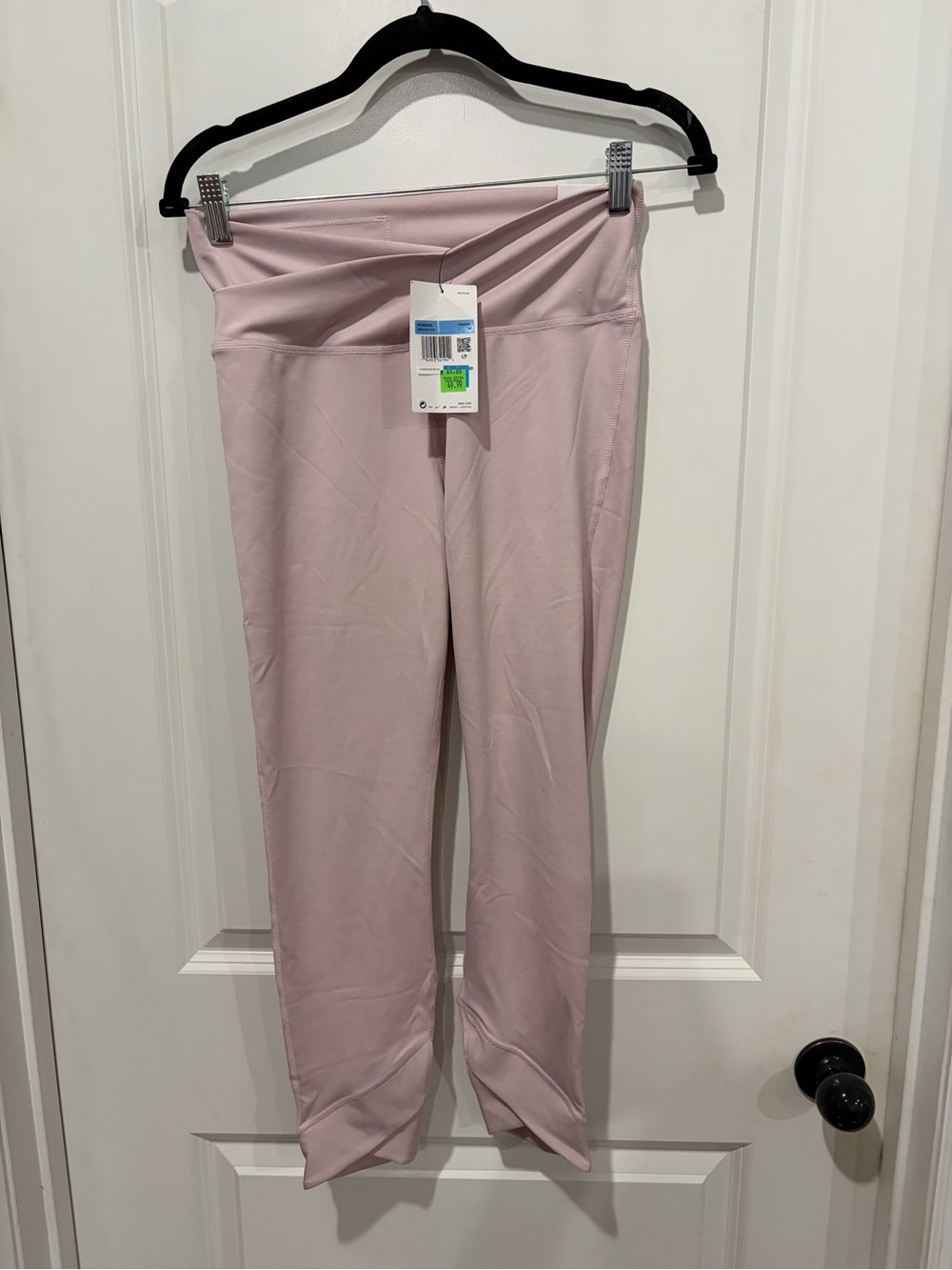 Nike Pale Pink High-Rise Cropped Leggings